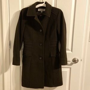 Anne Klein chocolate brown coat